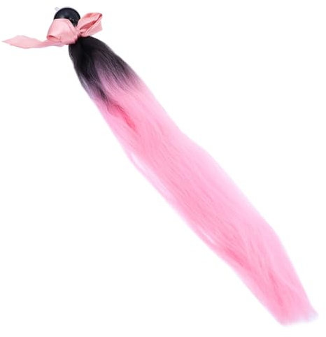 FUNOMOCYA Helm Zopf Dekoration Für Motorradhelme Abnehmbare Pferdeschwanz-Wig Unisex Farbenfrohes Design Geeignet Für Verschiedene Helmtypen Umweltfreundliches Material Für Radfahren Und