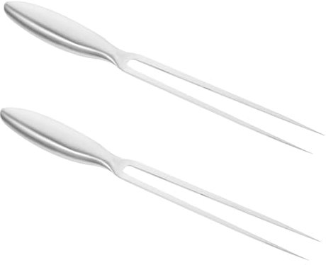 COLLBATH Grillgabeln Aus Edelstahl Zum Tranchieren Von Fleisch Campinggabeln Für Küche Und Picknick Lange Fleischgabeln Für Huhn Und Andere Fleischsorten