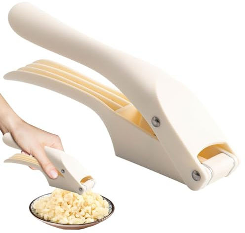 Prensa de ajo y rebanadora, picadora de ajo 2 en 1, prensa de ajo portátil, picadora de ajo, herramienta de compresión de picadora de ajo para cocinar