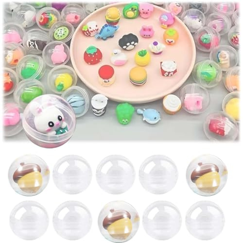 150 Pezzi,Palline di Natale Trasparenti,28MM Palline Rotonde Vuote,Palline in Acrilico,Palla di plastica Acrilico,Sfere in Acrilico Trasparente,Adatto per Natale, Matrimonio, Anniversario, Compleanno