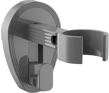 FALSKT Support Seche Cheveux Rotatif à 360°, Porte Seche Cheveux Mural, Hair Dryer Hanger Organizer Installation sans Perforation, Support de Sèche pour Plupart Sèche Cheveux (Gris)