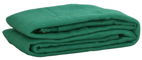 vidaXL Anhängernetz, Ladungssicherungsnetz Feinmaschig, Abdecknetz für Anhänger, Gepäcknetz Hängernetz Transportnetz, Grün 3x6m HDPE