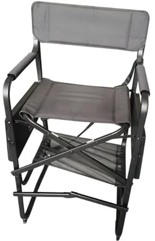 RRYPBOVG Regissörsstol hopfällbar bärbar hopfällbar strandstol för regissör och makeupartist, metall och aluminium, modern trä strandstol, 6 kg (Without Headpillow)