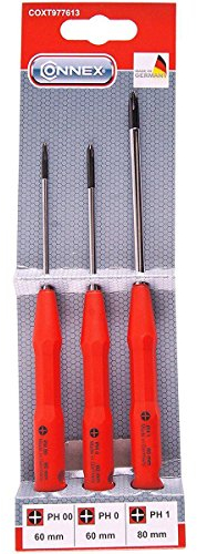 Connex Feinmechaniker-Schraubendrehersatz 3-teilig, PH 00,0,1, COXT977613