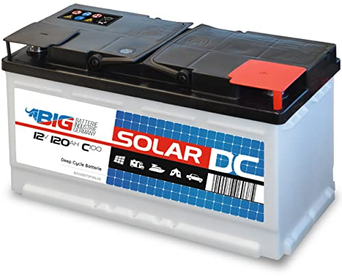 BIG Solar Akku 120Ah 12V Batterie Antrieb Wohnmobil Beleuchtung Versorgungsbatterie 90Ah 100Ah