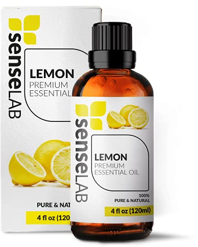 Ätherisches Zitronenöl 100% Reines, Natürliches, Für Die Therapeutische Anwendung Geeignetes Zitronenöl Für Diffusor und Luftbefeuchter - Hautpflegeöl - Stimmungsaufhellende Öle (120 ml)