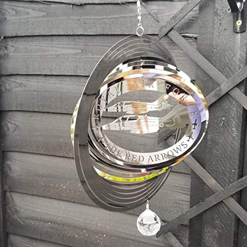 SK Style Stainless Steel Wind Spinner For Home Or Garden - RAF Red Arrows