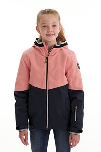 Killtec Mädchen Gauror Jr Funktionsjacke Skijacke mit Kapuze und Schneefang, Altrosa, 164 EU