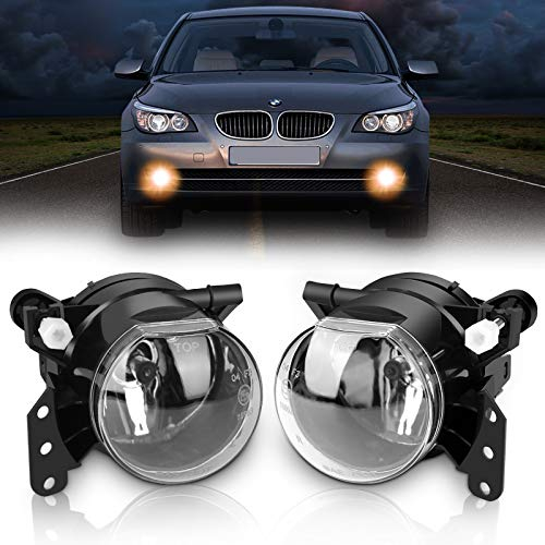 TangMiGe Nebelscheinwerfer für BMW (E90 E91 E46 E60 E61 E63 E64 E83) 3er 5er 6er X3, 01/2003-12/2012, HB4, 1 Paar, Klar Objektiv
