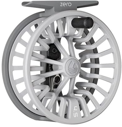 Redington Zero Fly Fishing Reel, Lightweight Design for Trout, Clicker Drag System, Wolf Grey, 4/5