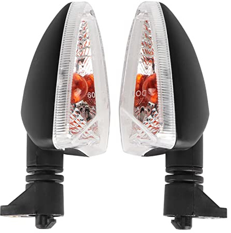 Aramox Clignotants de Moto, 1 Paire, Compatibles avec Tiger 800 2011-2013, 675 / R 2009-2014, Noir Blanc