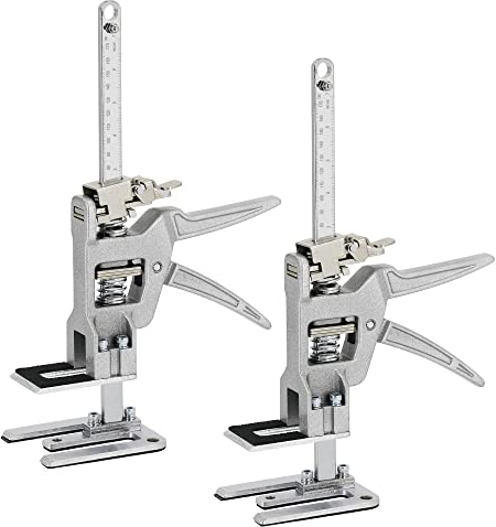 2er Arbeitssparender aus Stahl Armwerkzeug Heber Set, Arbeitssparendes Fliesenheber Möbelheber, Arm Kraftsparender, Handheber Werkzeug für Möbel, Tür, Schrank, Gipskartonplatten, Keramik, Fenster