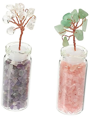 MAGICLULU Decorazione Artificiale Con Diamanti Sparsi Albero Dei Soldi in Cristallo Decorazione Per La Casa