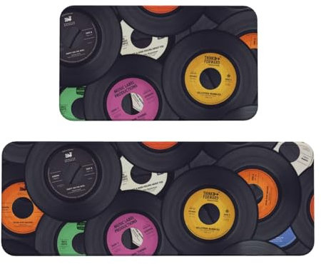 Album musicale in vinile Zerbini Tappeti Set di 2 Tappetini da Cucina