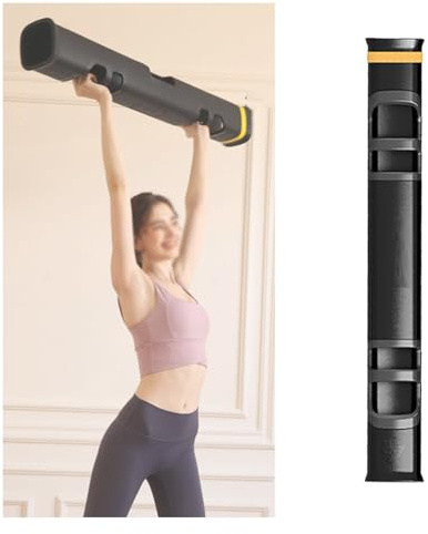 Bärbar Gummistång For Träning, 10 Kg Viktbärande Fitnesstunna, Styrketräningscylinder For Yoga, Assisterar Vid Helkroppsträning(Yellow/6kg)