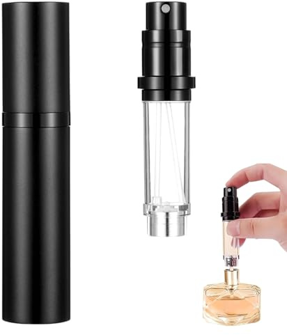 Vaporisateur Parfum Vide 5ML Flacon Voyage Portable, Vaporisateur de Parfum Rechargeable Mini Atomiseur Réutilisable avec Capuchon per Viaggio Uomo Donna Profumo