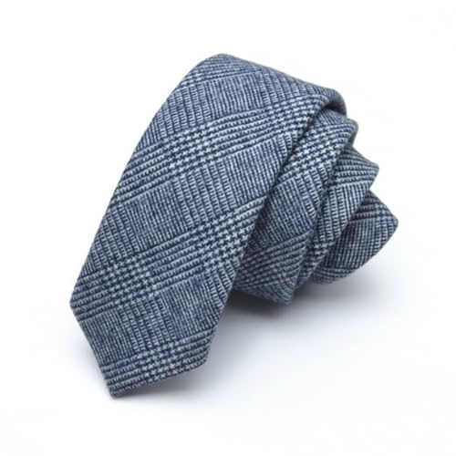 Hamilton Kilts Cravatta tradizionale in tweed di lana, motivo tartan scozzese a spina di pesce, larghezza 6 cm, Grey Check