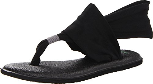 sanuk Damen Yoga Sling#2 Zehentrenner, Schwarz (Black), 40 EU