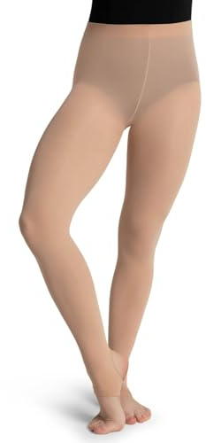 Capezio Self Knit Waist Stirrup Tight - Size Large/X-Large, Porcelain