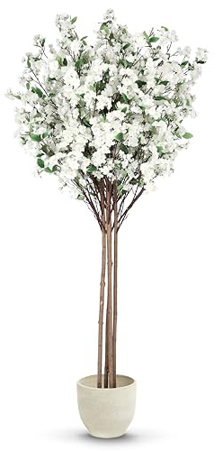 Maia Shop | Arbre Artificiel | Amandier Artificiel | Plantes Artificielles Interieur | Mesures 190 x 100 cm | Plante Artificielle Grande | Faux Arbre Interieur | Decoration Maison
