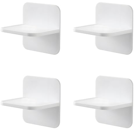 4 Packs Adhesive Furniture Anchors No Drill, Anti Tip Furniture Wall Anchors for Baby Proofing, Secure Bookshelf Dresser Shelf Cabinet to Wall for Child Safety - Removable,No Screw