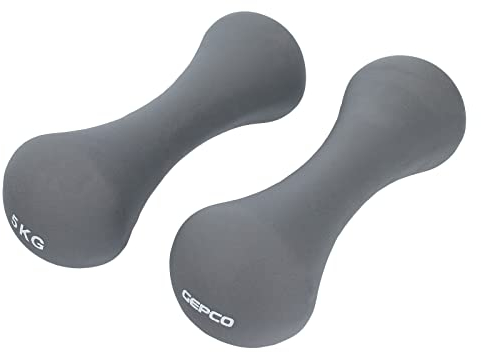 2 x 5 kg Neoprenhantel Hantel Neopren Kurzhantel Aerobic