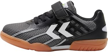 hummel Root Elite Jr Vc, Zapatos de balonmano Unisex niños, Black Grey, 29 EU