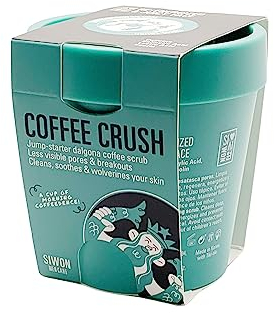 Siwon | Coffee Crush | Gesichtspeeling gegen Mitesser und Pickel-Gesichtspeeling mit Salicylsäure | Energiespender für den Morgen | Matteffekt | Tiefenreinigung, 200g