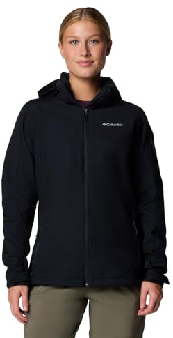 Columbia Cascade Ridge Softshell, Chaqueta De Softshell Cortavientos Mujer, Black, M