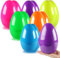 ROSAUI 7.87” Fillable Easter Eggs 12Pcs Empty Plastic Eggs - Easter Egg Hunts Jumbo Easter Egg - Holiday Candy & Surprises Gift Box - Easter Basket Stuffers Fillers – Easter Hanging Decor