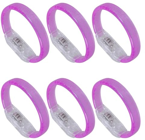 WWHJR Braccialetti incandescenti Accessori per feste di Halloween Lampeggiante Luce per feste notturne ed eventi Multicolore 10pcs braccialetto luminoso