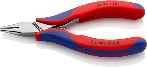 KNIPEX Elektronik-Vornschneider mit Mehrkomponenten-Hüllen 115 mm, 64 22 115