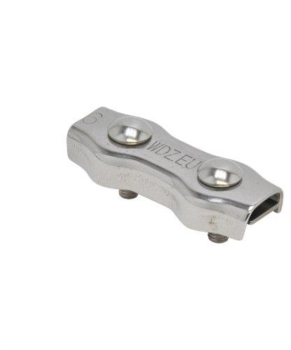 VOSS.farming 5X Verbinder für Seile, 6mm NIRO-Edelstahl für den Weidezaun