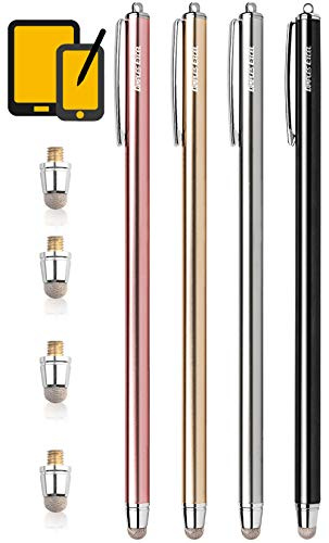 Stylus Pen Styluses Pens Long Extra Universal Pencil Capacitive Stylus Tablets Tablet Touch Screen Touchscreens Stylus for Apple iPad Pro iPad mini iPad Air iPhone with Replacement Tip