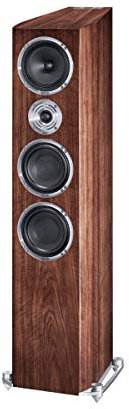 Heco CELAN Revolution 7 3-Way Bass Reflex Floorstanding Speaker, Espresso Veneer