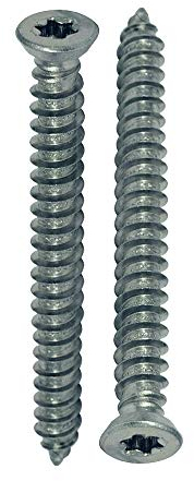 DOJA INDUSTRIAL | Vis à Beton | Tete Étoile TX30 | Diamètre de Filetage: 7,5mm | Longueur: 72mm | Pack 25 Acier Zingué | Vis Beton Sans Cheville pour Garde Corps Fenetre, Garde Corps Terrasse...