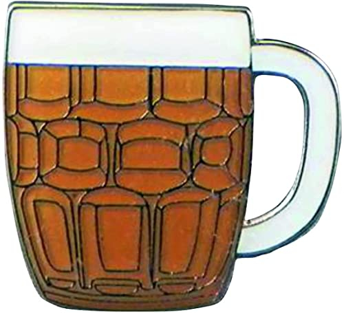 GBJUK Pint of Beer Tankard Jug Pin Lapel Badge with Butterfly Clasp Back