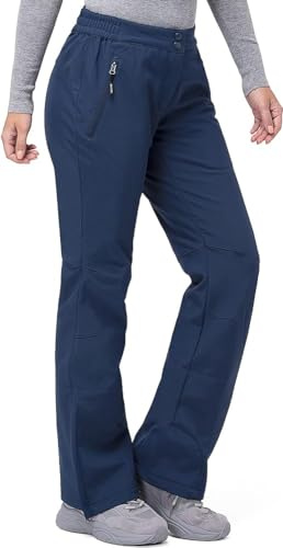 33,000ft Women's Ski Pants Waterproof Ski Trousers Snowproof Thermal Ladies Snow Pants Navy Blue 16 * 31L