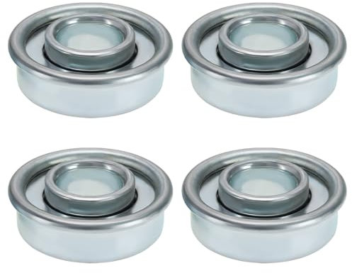 YINETTECH 4pcs Wheel Bearings Lawn Tractors Bearing Mower Wheel Bearing Lawnmowers Wheel Steel Bearing 28.6mm OD 12.7mm ID Silver
