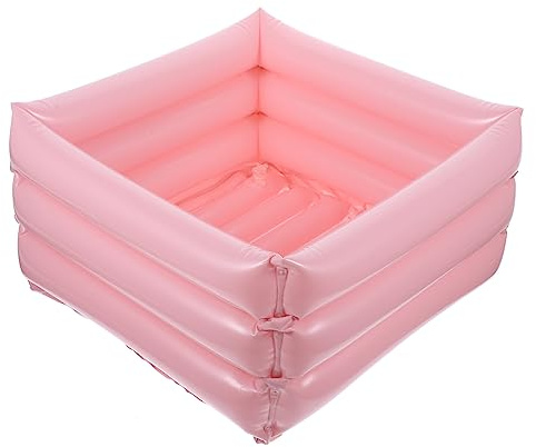 Warmhm Bassin De Lavage Pour Gonflable Pvc Pliable Et Portable Avec Système De Drainage Intégré Pour Soins à Domicile Patients Et Voyage Matériau Étanche Sans Fuite Style Et Couleur Aléat