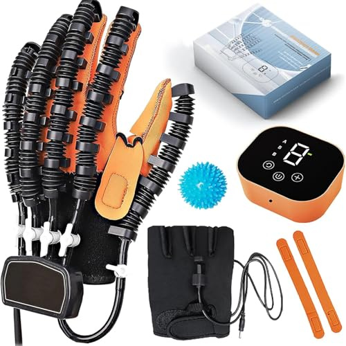 CBPTTM Guanto Robotico per Riabilitazione – Fisioterapia Mano e Dita per Ictus, Paralisi Cerebrale, Emiplegia Left Hand M