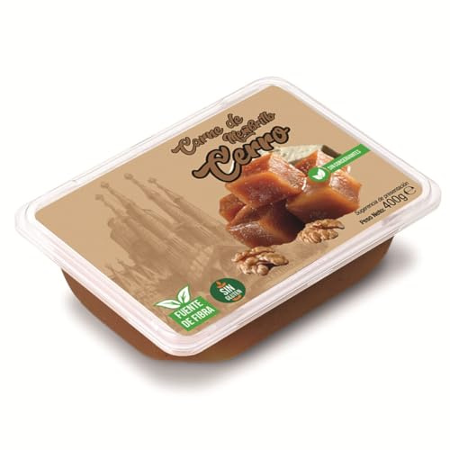 Carne de Membrillo Natural Cerro – Pasta di Cotogne Spagnola Artigianale, 100 % Cotogne Naturali, Senza Conservanti né Additivi, 400g