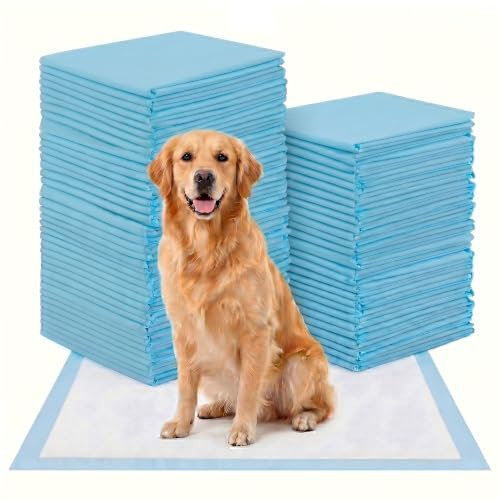 Hundträningskuddar 60 x 90 cm 60 stycken XXL valpunderlägg | Engångs pipipipmattor för stora hundar, läckagesäker hundklo och inkontinensunderlag