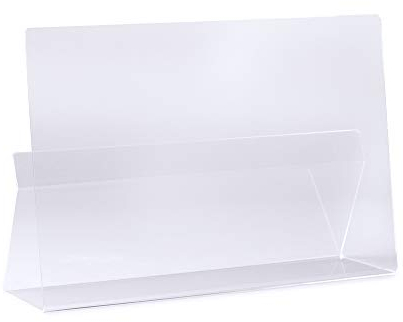 Kilo Support de livre de cuisine Protection contre les éclaboussures et les éclaboussures pour livres ou tablettes Acrylique transparent Taille unique