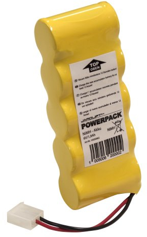 jarolift Powerpack-Hochleistungs-Akku für Gurtwickler, 6V - NiMH Akku, Kapazität 1900 mAh, aus Nickel-Metallhydrid-Akku