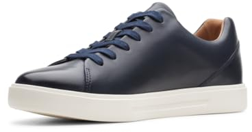 Clarks Herren Un Costa Lace Sneaker, Navy Leather, 44.5 EU