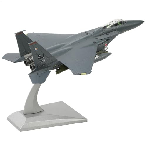 NUOTIE F-15E Eagle 1/100 Modèle de Chasseur en Métal USAF Fini Militaire Affichage Moulé sous Pression Modèle d'avion Kits de Préconstruction avec Présentoir