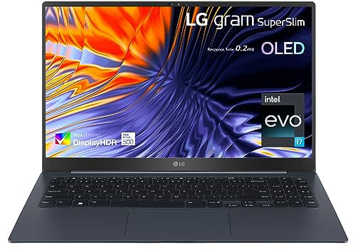 LG Electronics gram 2023 SuperSlim 15Z90RT 15 inch ultra-lightweight OLED laptop, 13th Gen Intel Evo i7-1360P platform, 16GB RAM, 1TB SSD, Dolby ATMOS, Windows 11 (Neptune Blue)