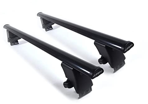 Dachträger BS + IRON2 für VW GOLF 6 ab 2008 bis 2013 (3/5 Türer), Dachgepäckträger aus Stahl ohne Dachreling