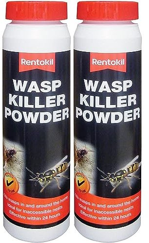 Rentokil Wasp Nest Killer Powder Wasps Nests In & Around The Home Fast Action 150g (Pack of 2)